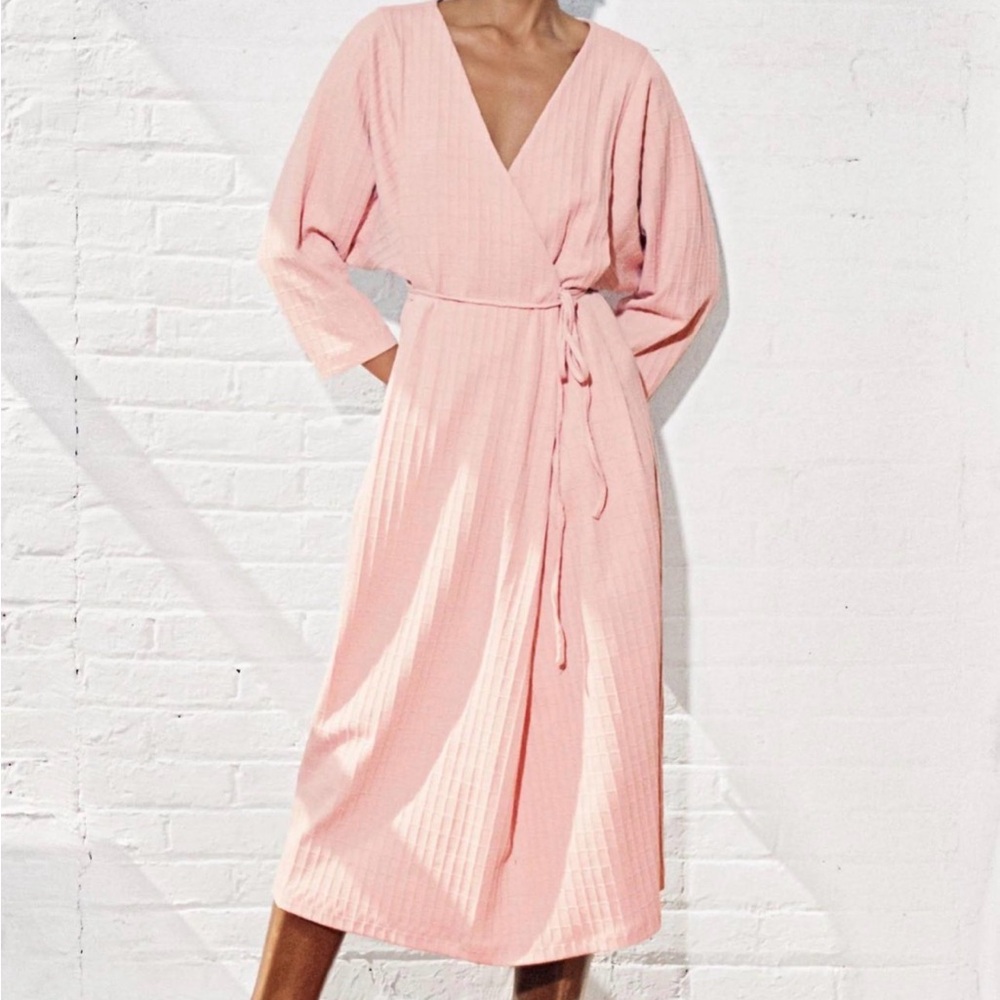 Mara Hoffman Tiffany Pink Wrap Dress